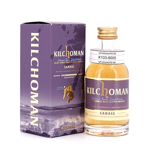 Kilchoman Sanaig Miniatur 0,050 Liter/ 46.0% vol Produktbild