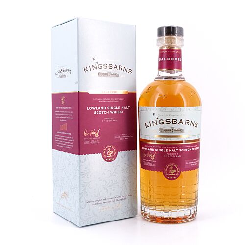 Kingsbarns Balcomie Ex-Oloroso American Oak & Sherry Butts 0,70 Liter/ 46.0% vol Produktbild