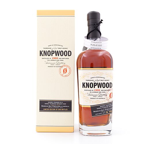 Knopwood 1999 Double Cask Single Malt Whisky Oloroso Cask Finish  0,70 Liter/ 48.2% vol Produktbild
