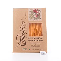 La Campofilone Fettuccine Eiernudeln mit scharfer Paprika  Produktbild