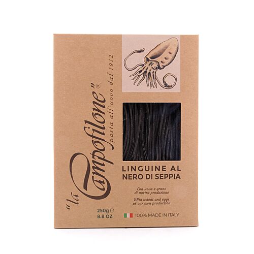 La Campofilone Linguine Tintenfisch Eiernudeln  250 Gramm Produktbild