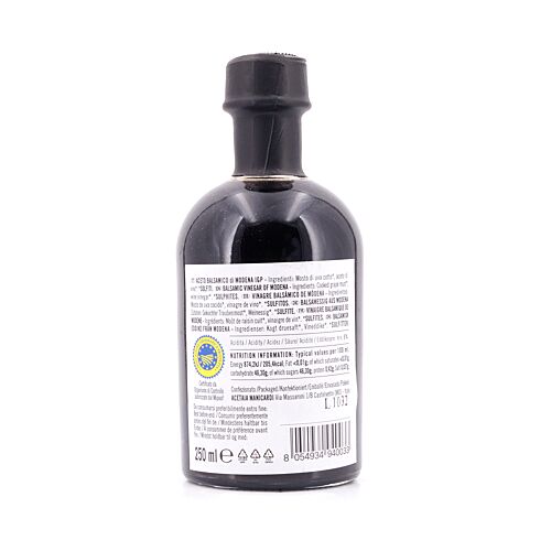 La Dispensa di Lorenzo Balsamico Essig 'Argenteo' aus Modena IGP Silver Label 9 Jahre gelagert 0,250 Liter Produktbild