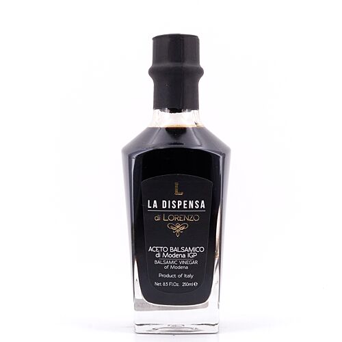 La Dispensa di Lorenzo Balsamico Essig 'Nero' aus Modena IGP Black Label 15 Jahre gelagert 0,250 Liter Produktbild