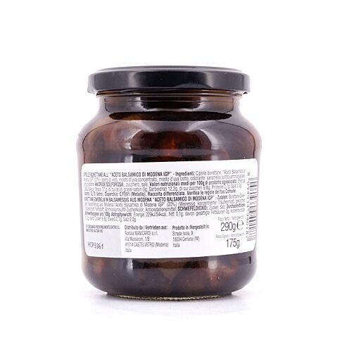 La Dispensa di Lorenzo Cipolline all´Aceto di Modena I.G.P. Borettane-Zwiebeln in Balsamessig aus Modena 290g 175 Gramm Abtropfgewicht Produktbild