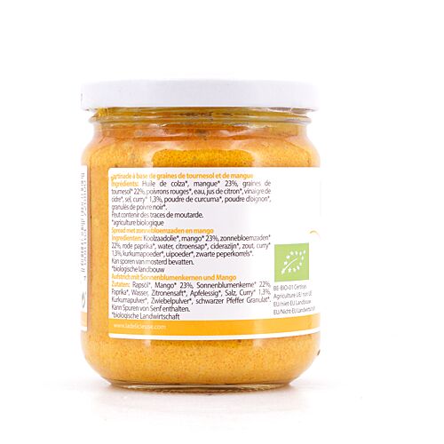 La Délicieuse Mango Curry Aufstrich BIO  180 Gramm Produktbild