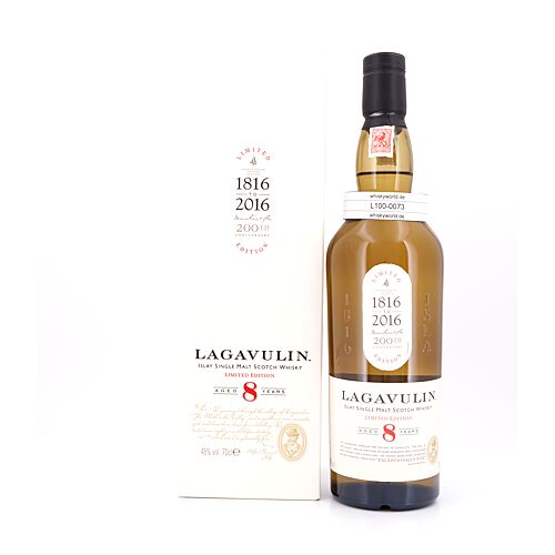Lagavulin 8 Jahre limitierte Sonderabfüllung 200 Jahre Lagavulin 0,70 Liter/ 48.0% vol Produktbild
