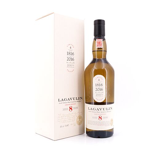 Lagavulin 8 Jahre limitierte Sonderabfüllung 200 Jahre Lagavulin 0,70 Liter/ 48.0% vol Produktbild