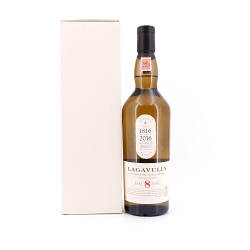 Lagavulin 8 Jahre limitierte Sonderabfüllung 200 Jahre Lagavulin 0,70 Liter/ 48.0% vol Produktbild