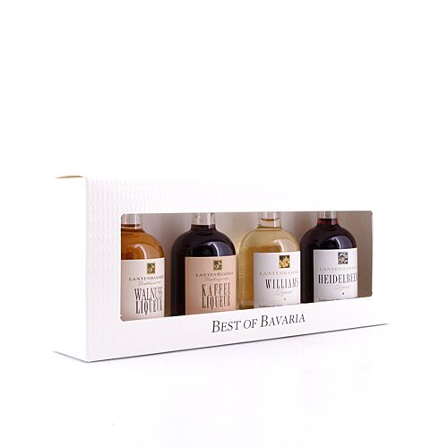 Lantenhammer Best of Bavaria Liköre Miniatur-Set je 0,050l Heidelbeer; Williams; Kaffe & Walnuss 0,20 Liter/ 26.3% vol Produktbild