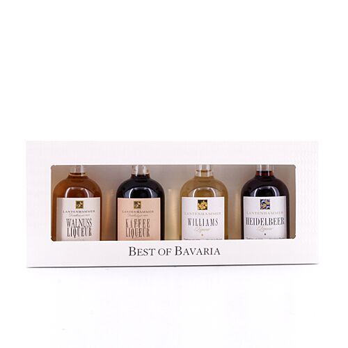 Lantenhammer Best of Bavaria Liköre Miniatur-Set je 0,050l Heidelbeer; Williams; Kaffe & Walnuss 0,20 Liter/ 26.3% vol Produktbild