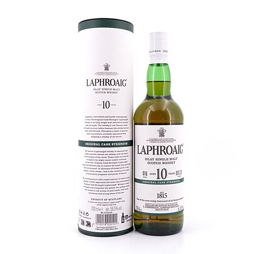 Laphroaig 10 Jahre Cask Strength Batch 16 0,70 Liter/ 58.5% vol Produktbild