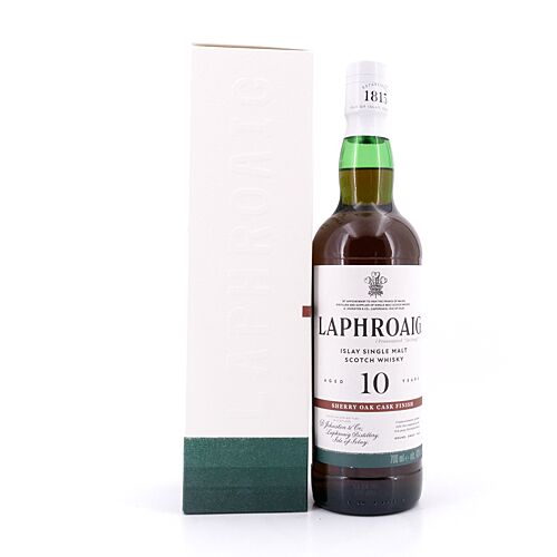 Laphroaig 10 Jahre Sherry Oak Finish  0,70 Liter/ 48.0% vol Produktbild