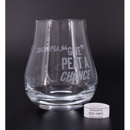 Laphroaig Nosing-Glas GIVE Peat a Chance ca. 120 ml Fassungsvermögen groß 1 Stück