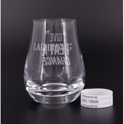 Laphroaig Nosing-Glas GIVE Peat a Chance ca. 60ml Fassungsvermögen klein 1 Stück