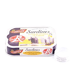 Le Trésor des Dieux Sardinen mit Zitrone in Olivenöl Label Rouge Produktbild