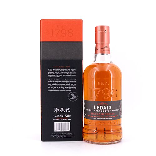 Ledaig Rioja Cask Finish Sinclair Series 0,70 Liter/ 46.3% vol Produktbild