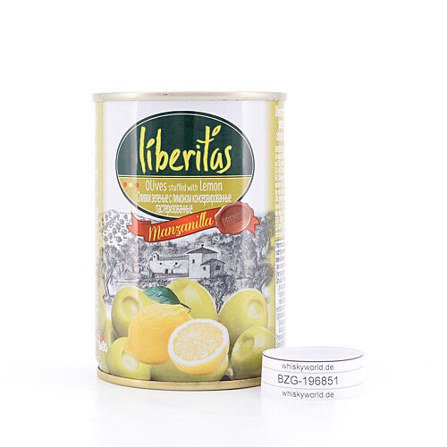 Liberitas Grüne Oliven gefüllt mit Zitrone  280 Gramm Produktbild
