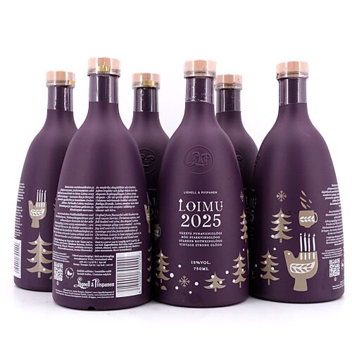 Lignell & Piispanen Loimu Glögg 2025 Rot starker Rotweinglögg Vorteils-Set 0,750 Liter/ 15.0% vol Produktbild
