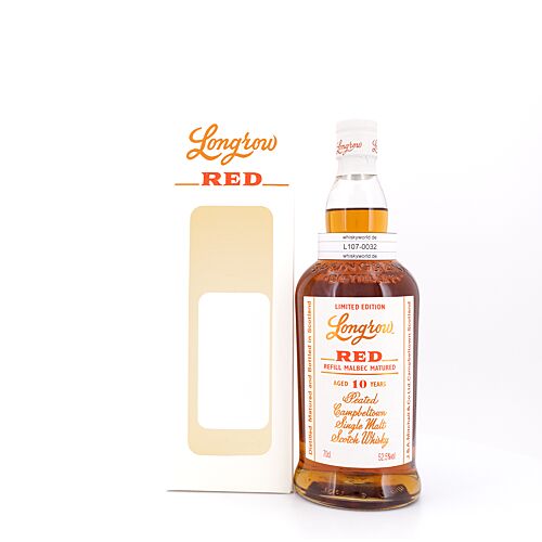 Longrow Red 10 Jahre Refill Malbec Matured  0,70 Liter/ 52.5% vol Produktbild