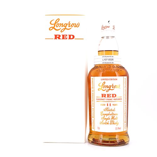 Longrow Red 11 Jahre Cabernet Franc Casks Release 2018 0,70 Liter/ 55.9% vol Produktbild