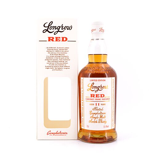 Longrow Red 11 Jahre Cabernet Franc Casks Release 2018 0,70 Liter/ 55.9% vol Produktbild