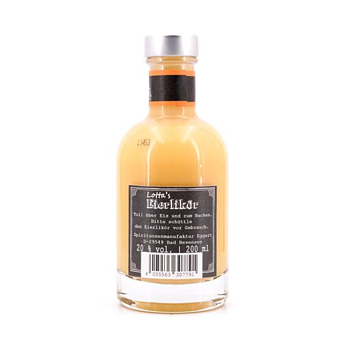 Lottas Eierlikör mit Orange Kleinflasche 0,20 Liter/ 20.0% vol Produktbild