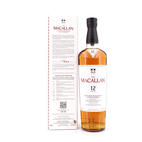 Macallan 12 Jahre Double Cask 0,70 Liter/ 40.0% vol Produktbild