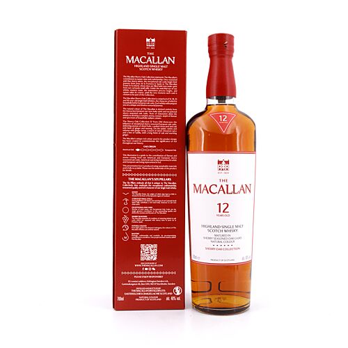 Macallan 12 Jahre Sherry Cask  0,70 Liter/ 40.0% vol Produktbild
