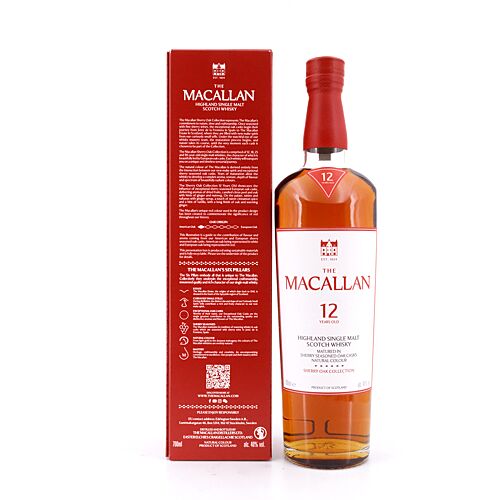 Macallan 12 Jahre Sherry Cask 0,70 Liter/ 40.0% vol Produktbild