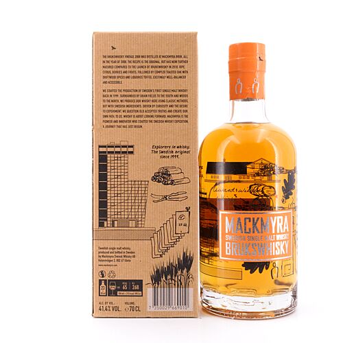 Mackmyra Brukswhisky  0,70 Liter/ 41.4% vol Produktbild