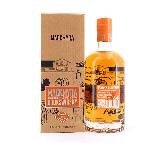 Mackmyra Brukswhisky  0,70 Liter/ 41.4% vol Produktbild