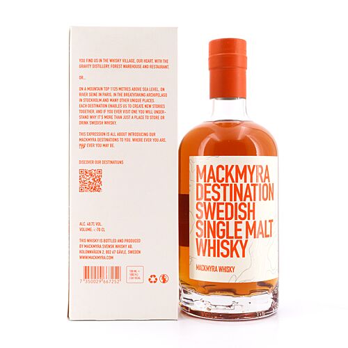 Mackmyra Destination  0,70 Liter/ 48.7% vol Produktbild