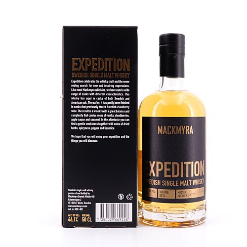 Mackmyra Expedition  0,50 Liter/ 46.1% vol Produktbild