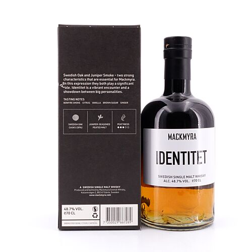 Mackmyra Identitet  0,70 Liter/ 48.7% vol Produktbild