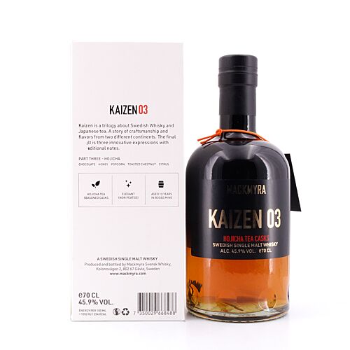 Mackmyra Kaizen 03 Hojicha 2102 Bottles 0,70 Liter/ 45.9% vol Produktbild