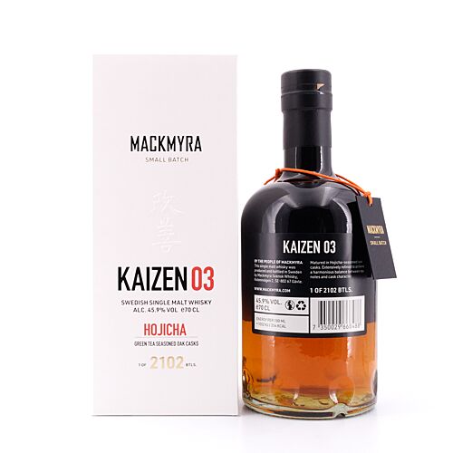 Mackmyra Kaizen 03 Hojicha 2102 Bottles 0,70 Liter/ 45.9% vol Produktbild