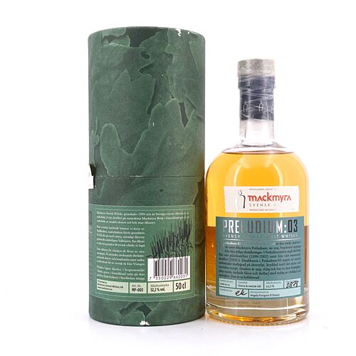 Mackmyra Preludium:03  0,50 Liter/ 52.2% vol Produktbild