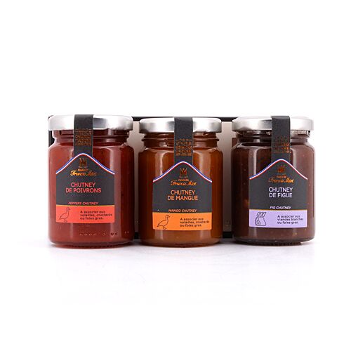 Maison Francis Miot Chutney Trio Feigen, Mango & Paprika 330 Gramm Produktbild