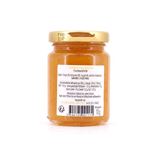 Maison Francis Miot Fruchtaufstrich mit Orange & Yuzu  110 Gramm Produktbild