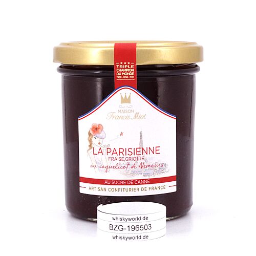 Maison Francis Miot La Parisienne Fruchtaufstrich aus Erdbeer & Sauerkirsche 220 Gramm Produktbild