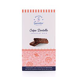 Maison Gavottes Crêpe Dentelle Chocolat Noir Knusper-Plätzchen mit Zartbitterschokolade Produktbild