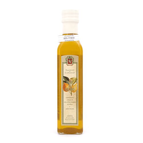 Masciantonio Olio Extra Vergine di Cedro Olivenöl Gentile di Chieti und gepreßte Cedro-Früchte von Masciantonio 0,250 Liter Produktbild