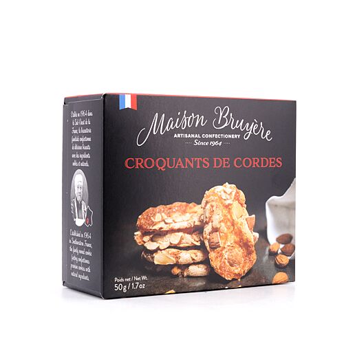 Maison Bruyere Croquants De Cordes Knusprige Kekse mit Mandelstückchen 50 Gramm Produktbild