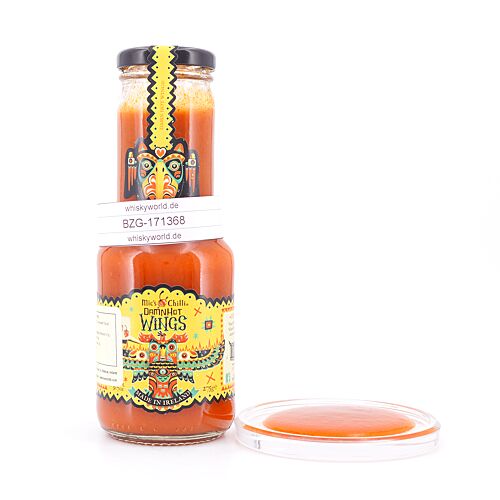 Mic's Chilli Damn Hot Wings Extravagant scharfe Chili-Sauce 275 Gramm Produktbild