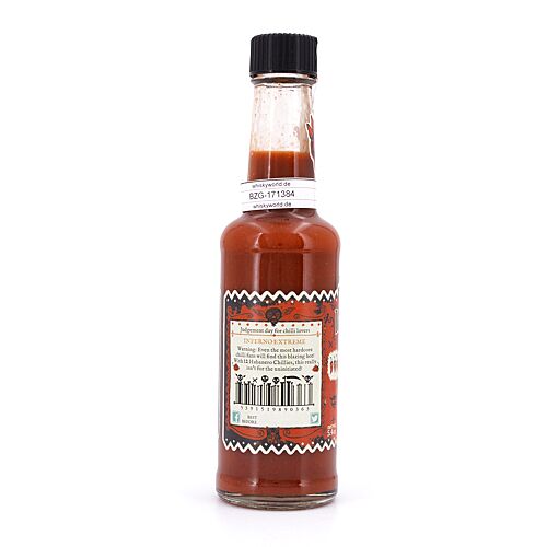 Mic's Chilli Inferno Extreme extrem scharfe Chili-Sauce 12 Habanero-Chili pro Flasche 80.000 Scoville 155 Gramm Produktbild