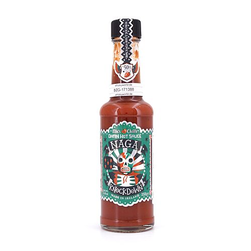 Mic's Chilli Naga Knockdown Damn Hot Sauce extrem scharfe Chili-Sauce 600.000 Scoville 155 Gramm Produktbild