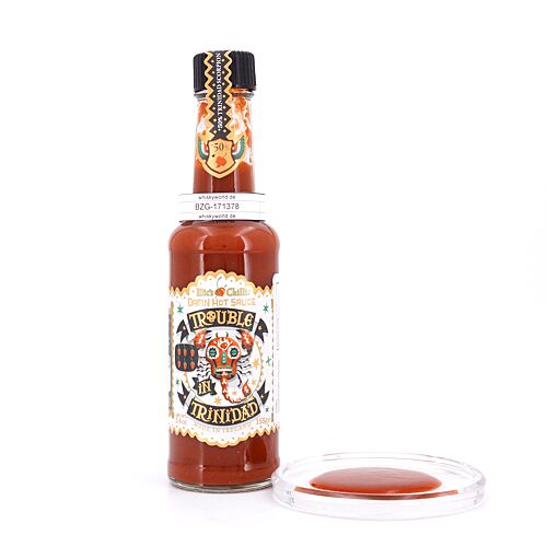 Mic's Chilli Trouble in Trinidad Damn Hot Sauce 900.000 Scoville 155 Gramm Produktbild