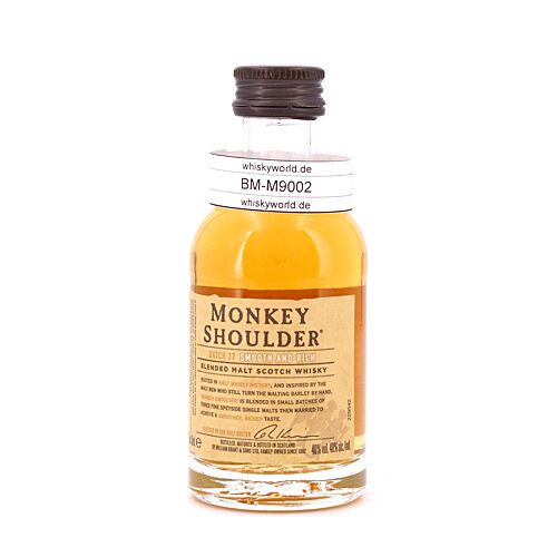 Monkey Shoulder Vatting von Glenfiddich, Balvenie & Kinivie  0,050 Liter/ 40.0% vol Produktbild