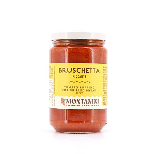 Montanini Bruschetta Piccante Soße mit Tomaten für Bruschetta 280 Gramm Produktbild