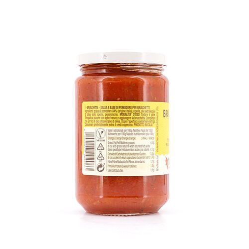 Montanini Bruschetta Piccante Soße mit Tomaten für Bruschetta 280 Gramm Produktbild